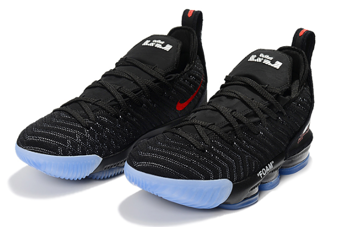 Off-White x Nike LeBron 16 Black Blue - Click Image to Close